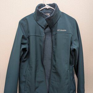 Columbia Women's Acorn Cottage II Everblue Softshell Full Zip Jacket Size Large